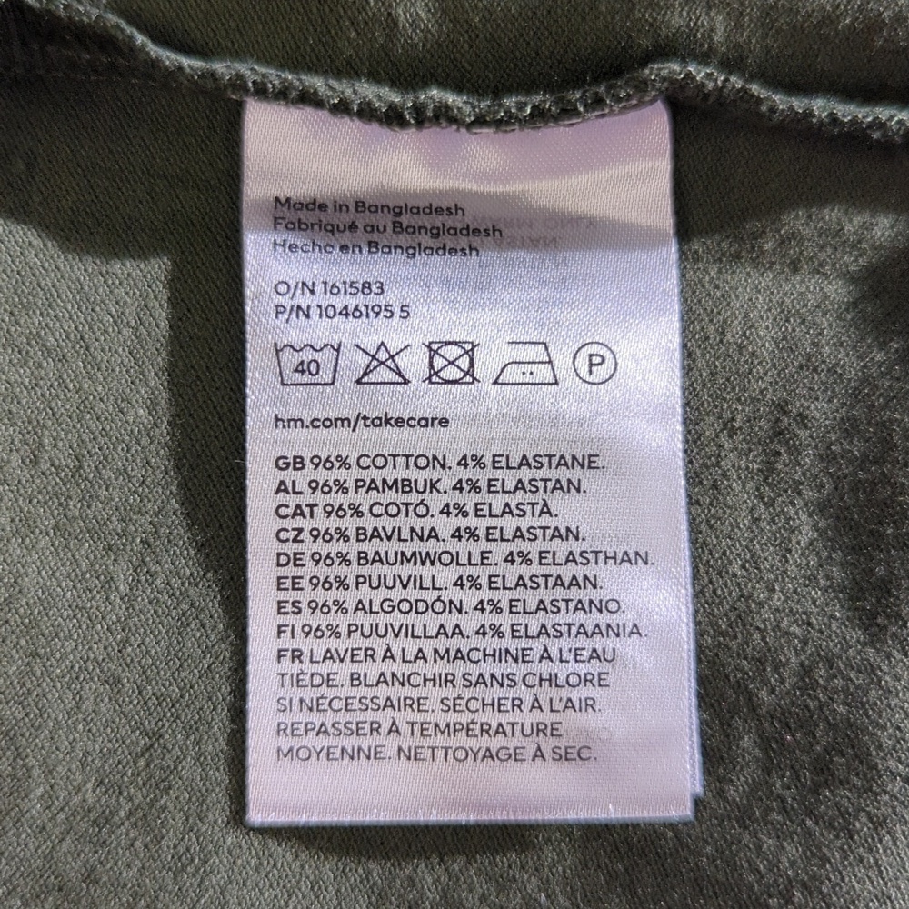 H&M Polo Collar Knit Shirt Green XL tennis prep Business casual preppy classic - Picture 5 of 5